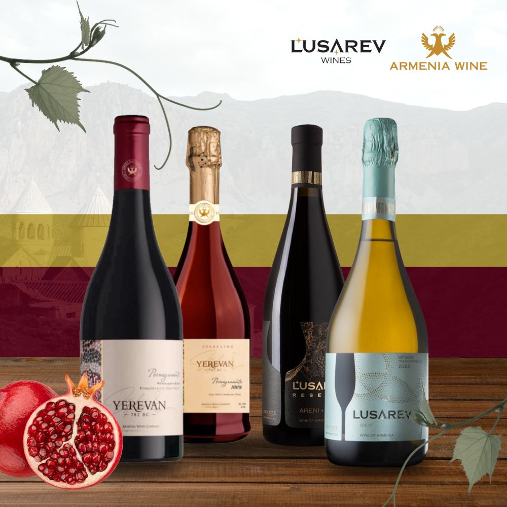 Granatapfel- und Sekt-Set